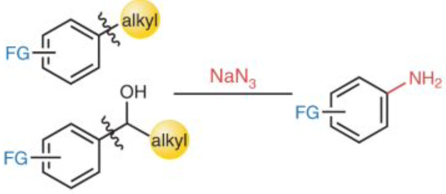 From alkylarenes to anilines via site-directed carbon–carbon amination